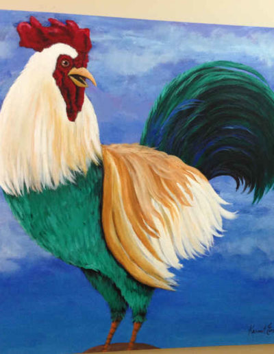 Rooster - pet portrait with a difference
